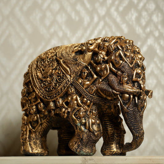 Elegantly Carved Elephant