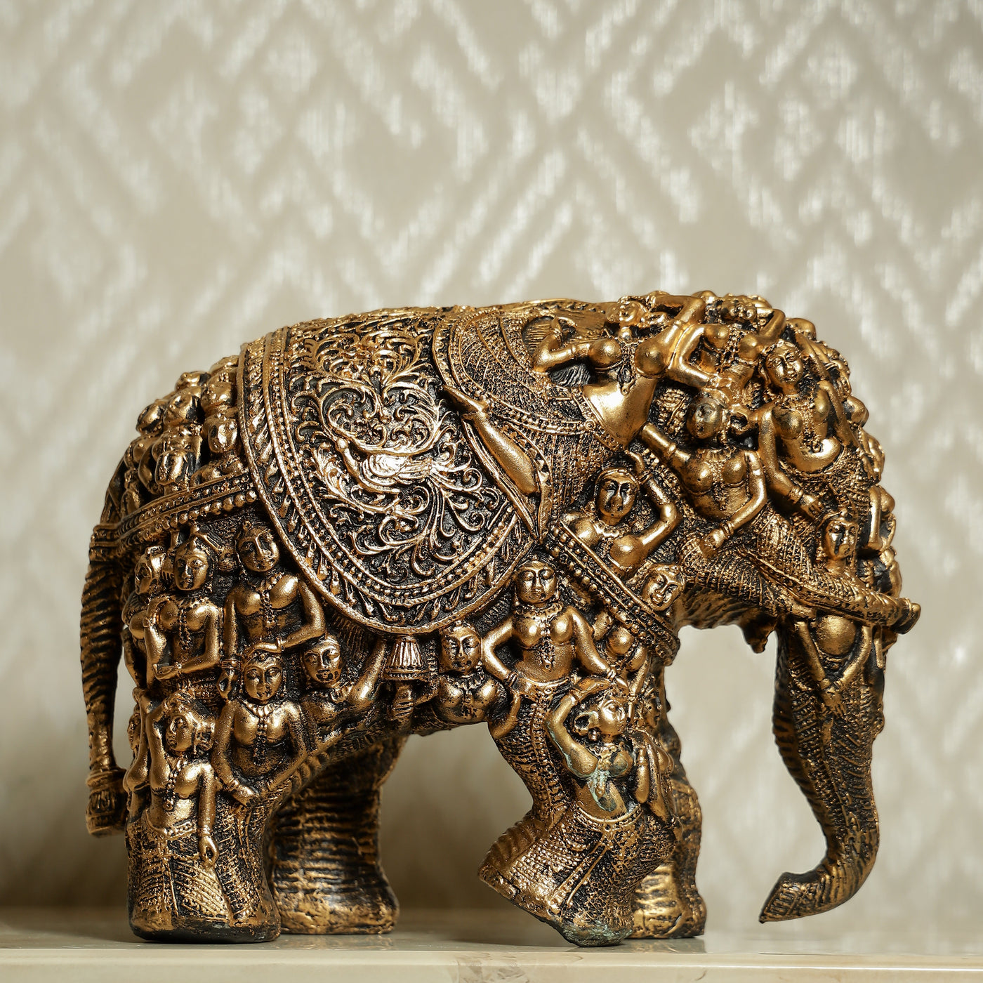 Elegantly Carved Elephant