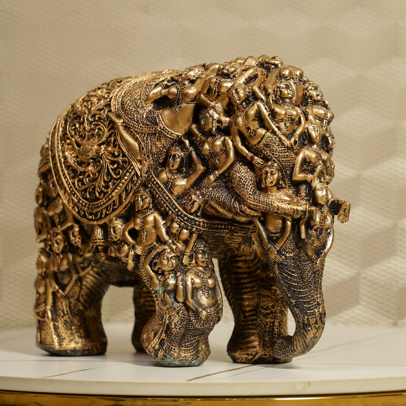 Elegantly Carved Elephant