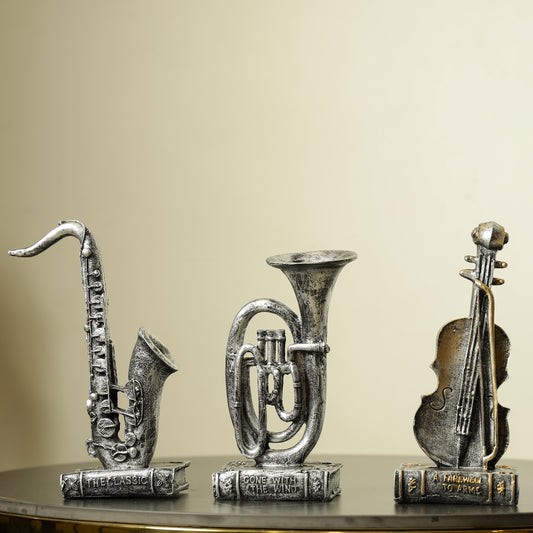 Vintage Musical Instruments By Artilicor (Set of 3) Artilicor