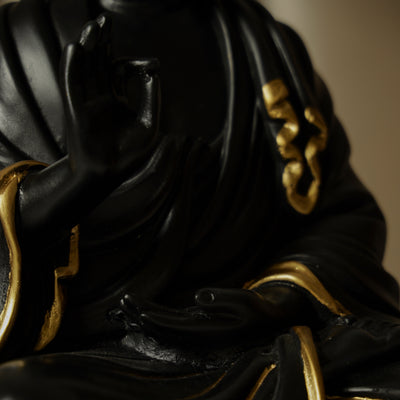 Blessing Buddha Black and Gold